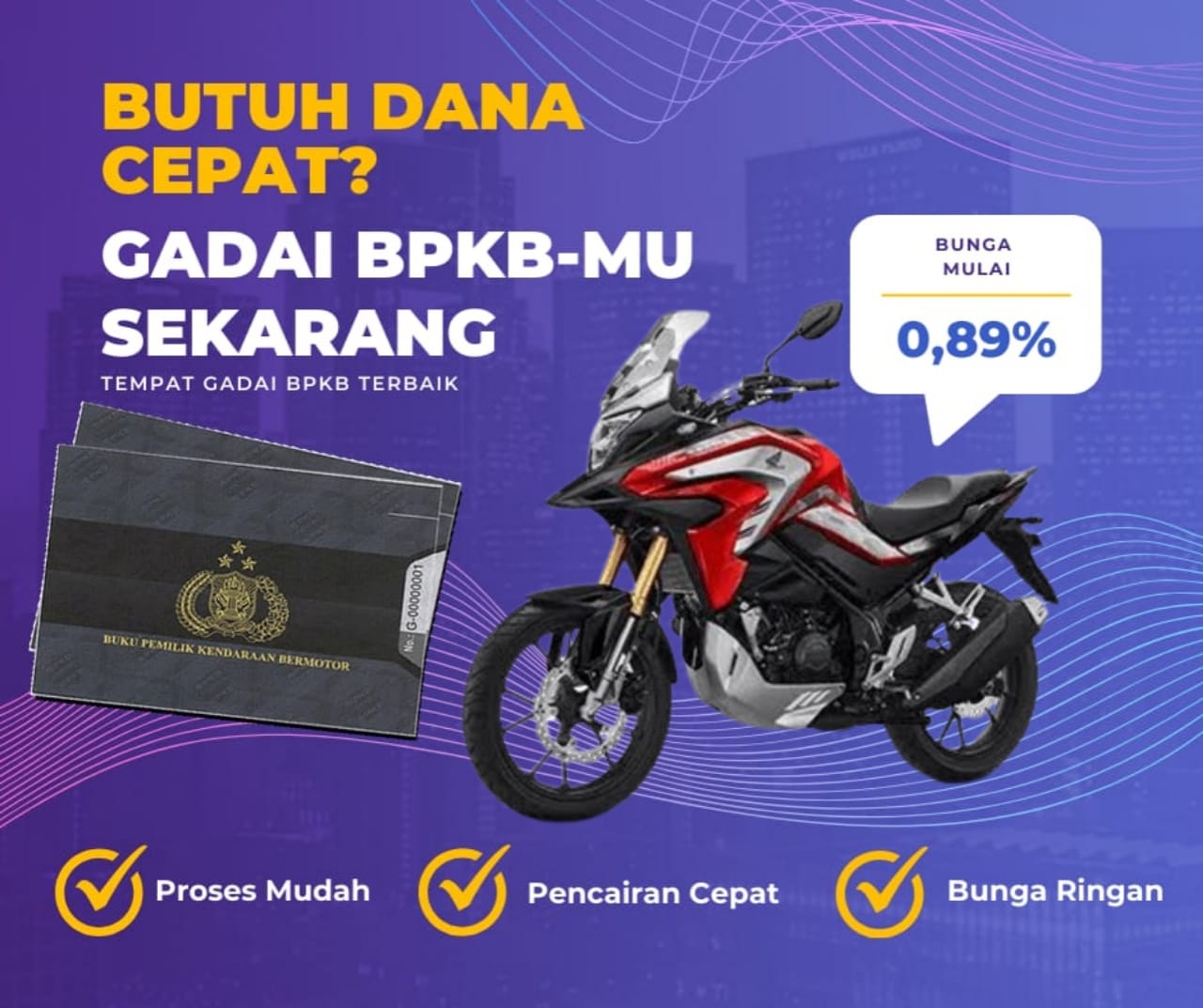 Pinjaman Dana Jaminan Bpkb Motor Honda Cb 150 X Dapat Pinjaman Berapa? Seperti Ini Simulasinya